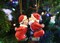 Kissing Claus&#x27; Cute Magnetic Set of 2 Kiss Christmas Ornaments